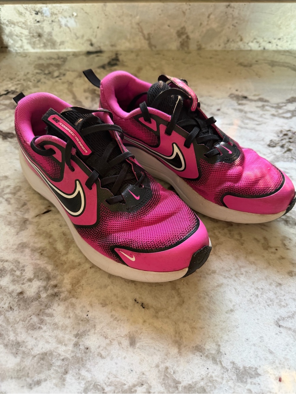 Nike Kids Hot Pink and Black Athletic Sneakers